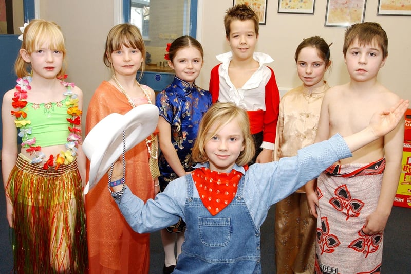 The Christmas play dress rehearsal at Alnwick South First School in December 2003.