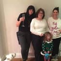Jill Dodds with her mum Susan, sisters Katie and Nicola and Katie’s youngest daughter Isla at Christmas 2019.