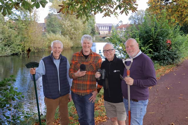 Tom Pattinson, Carl Stiansen, Tom Cadwallender and Steve Lowe in Morpeth. Picture: North News