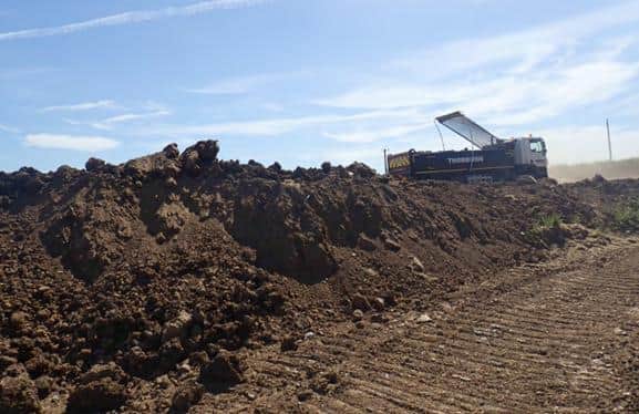 Thorburn Bros Limited dumped waste soils and clays at an old Longframlington quarry.