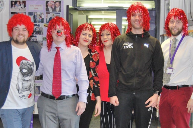 Staff at James Calvert Spence College, Amble, joined in the fun in 2017.
