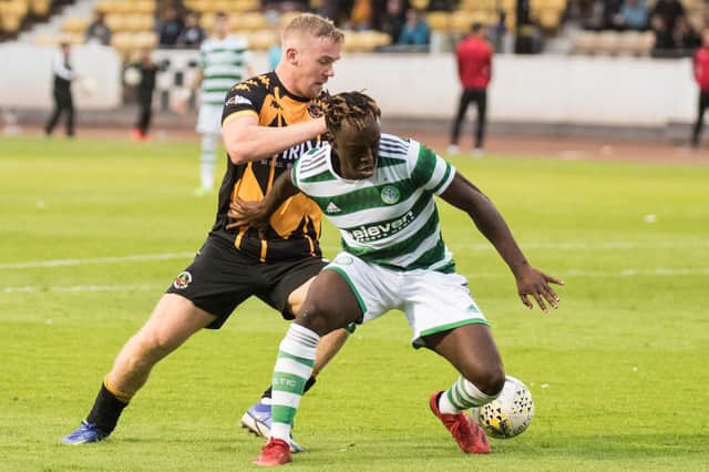 Action from Berwick Rangers v Celtic B.Picture by Ian Runciman.