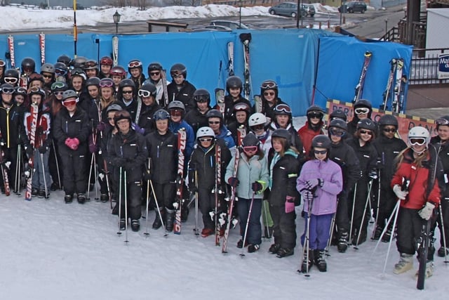 More pupils who took part in Berwick Middle School's ski trip to Pila, Italy.