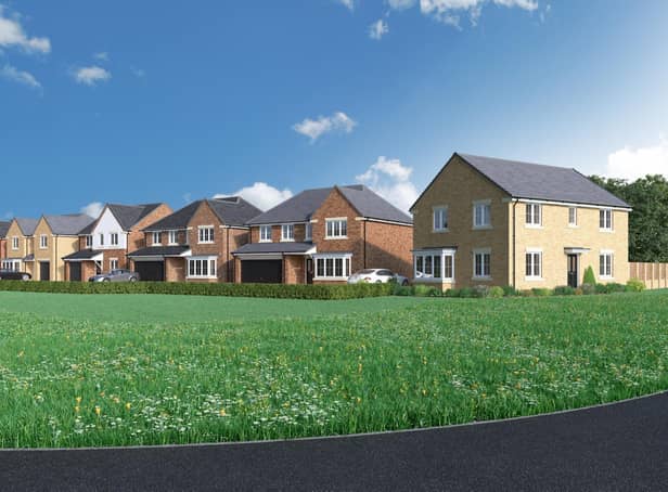 An artist's impression of how the finished Longridge Farm could look.