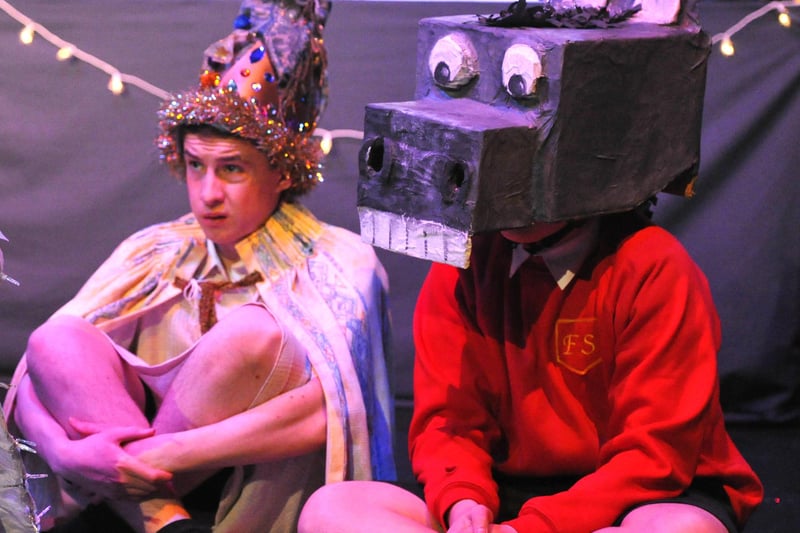 Duchess's High School pupils in The Flint Street Nativity at Alnwick Playhouse in November 2011.