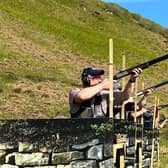 A charity clay shoot on the Burncastle Estate.
