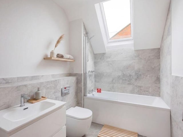 The home has three bathrooms include two ensuites and one family bathroom.
