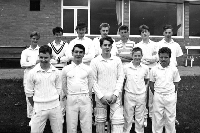 Alnwick Cricket Club junior members in 1990.