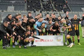 Craig Lynch masterminded Morpeth Town's victory in the Techflow Marine Northumberland Senior Cup last season. Picture: George Davidson.