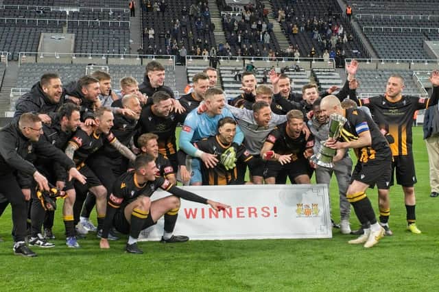 Craig Lynch masterminded Morpeth Town's victory in the Techflow Marine Northumberland Senior Cup last season. Picture: George Davidson.