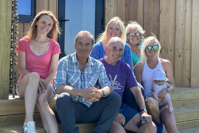 Robson Green with the Moralee family. Picture: Zoila Brozas