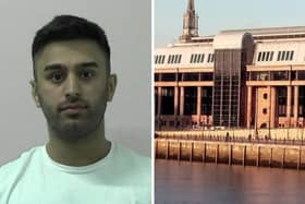 Gavin Dhillon, pictured, and Sukvinder Dhillon have been sentenced at Newcastle Crown Court.