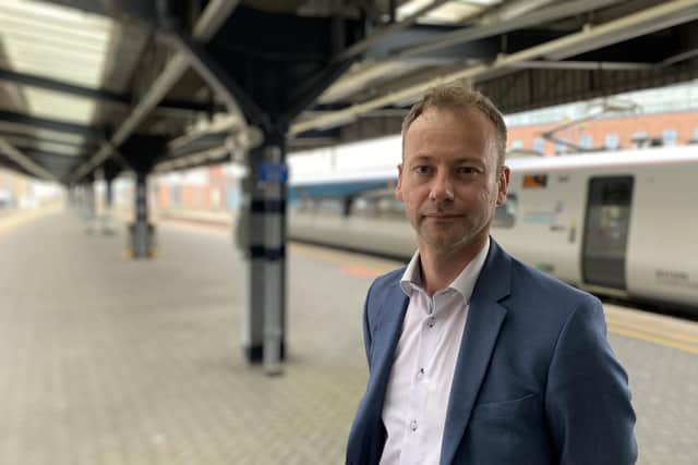 Coun Richard Wearmouth, deputy council leader and cabinet member for economy, says the Northumberland Line will have a huge economic benefit for Northumberland.