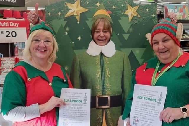 Raising awareness of the Elf School event at Seaton Sluice Community Centre.