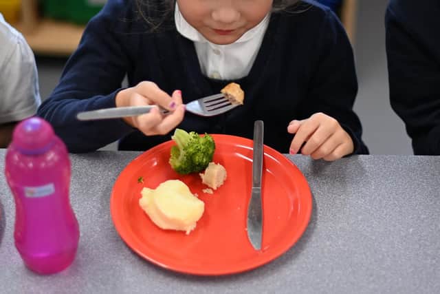 Families eligible for free school meals will receive the support. (Photo by DANIEL LEAL/AFP via Getty Images)