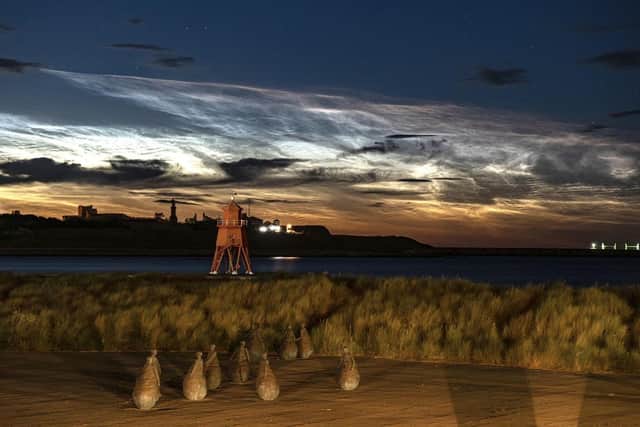 Noctilucent clouds spotted on Littlehaven Beach in South Shields. Picture: Steven Lomas