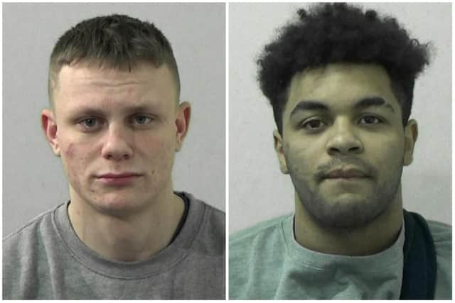 Lewis Knowles and Dominic McDonald, who have been jailed for seven years.