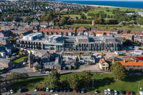 An aerial photograph of the new Berwick Community Hospital site.