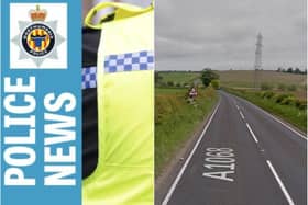 Northumbria Police have appealed for witnesses to a collision on the A1068 near Alnwick.