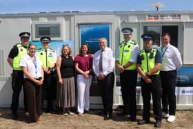 Emergency services staff at the new North Tyneside hub.