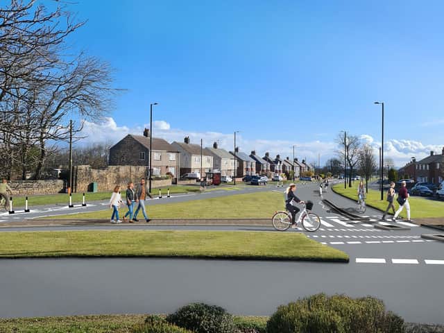 An artist impression of the proposed Dutch-style roundabout.