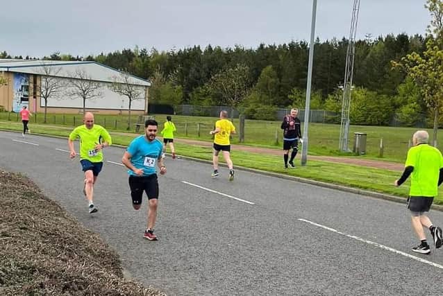 Runners taking part in Ashington Hirst Running Club's Spring Relays. Picture: AHRC