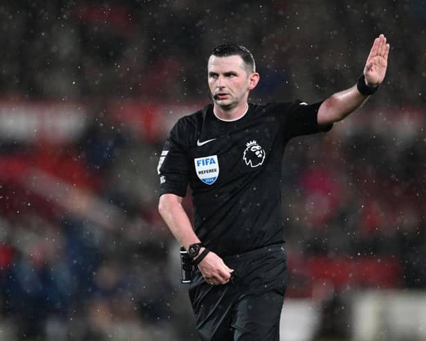 Michael Oliver is one of 18 referees chosen by UEFA. (Photo by Michael Regan/Getty Images)