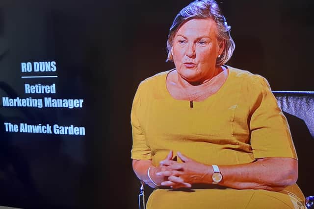 Mastermind contestant Ro Duns chose The Alnwick Garden as her specialist subject.