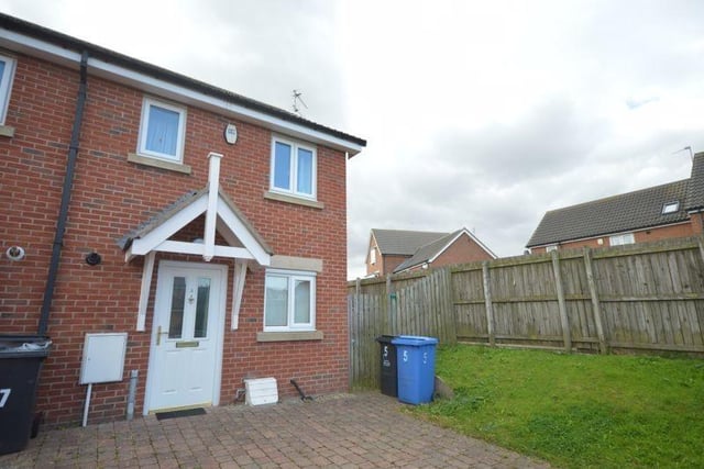 This two bedroom end of terrace home in Widdrington Station is priced at £90,000 with Rook Matthews Sayer.