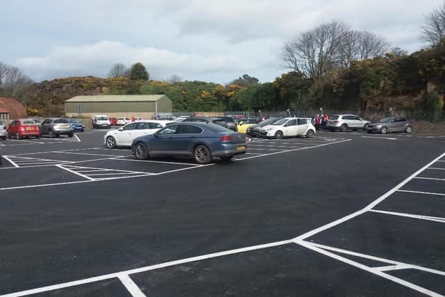 The extended Craster car park after it was opened to visitors last year.