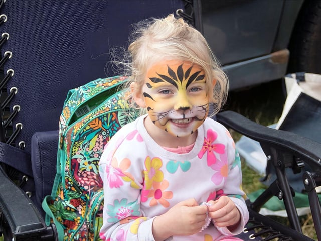 There was face painting fun.
