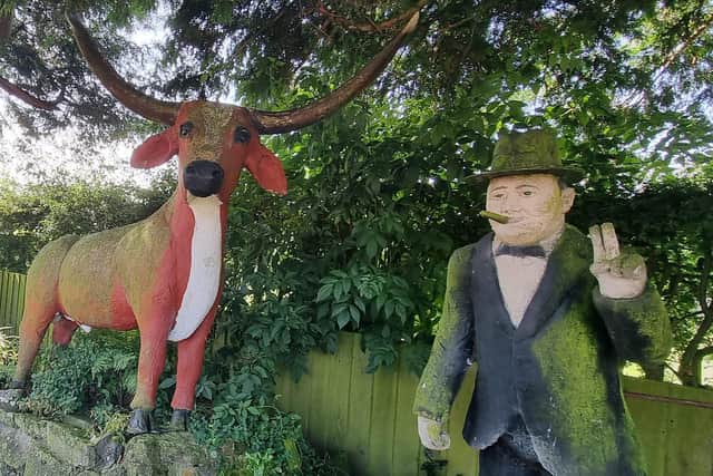 There are also a few human figures, including former Prime Minister Sir Winston Churchill. Picture courtesy of Hansons Auctioneers.