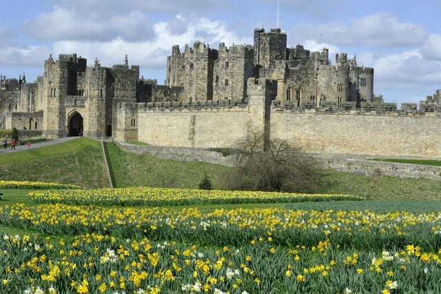 Alnwick Castle is one of the largest inhabited castles in England. It is open daily until October 26.