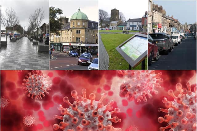 Coronavirus in Northumberland. Left to right, Blyth, Alnwick, Cramlington and Amble.