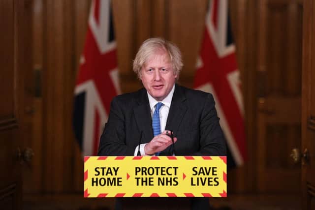File picture of Boris Johnson as he outlines the 'roadmap' to easing lockdown. Photo by Stefan Rousseau - WPA Pool/Getty Images