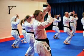 Dylan Gibson still teaches karate despite going blind.