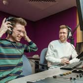 Callum (left) and James produce one of the most successful independently produced podcasts about Eurovision. (Photo by University of Sunderland)