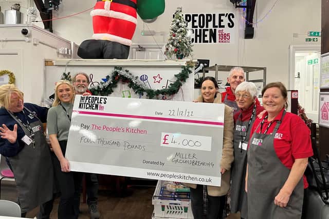 Miller UK donated £4,000 to the Newcastle-based charity.