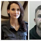 Natasha Holland and abuser Mark Hardy.