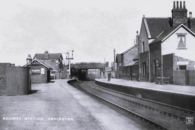 How Ashington station used to look before it was closed in the 1960s. (Photo by Ed Orwin)