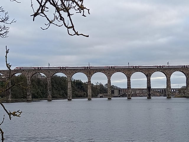 In Berwick-upon-Tweed there's a lovely riverside walk from the Old Bridge to the Royal Border Bridge and beyond to Askew's Walk or through the woodland.