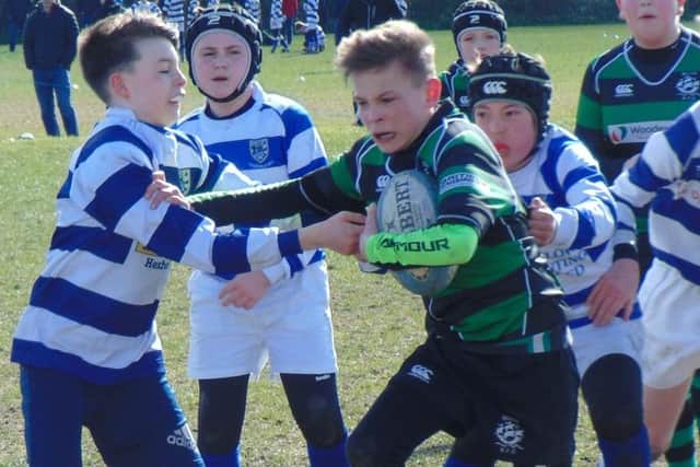 Connor Todd in action at Blyth Rugby Club.