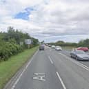 Th A1 between Morpeth and Alnwick.