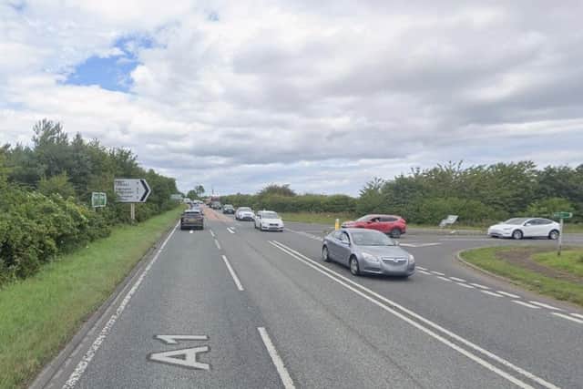 Th A1 between Morpeth and Alnwick.