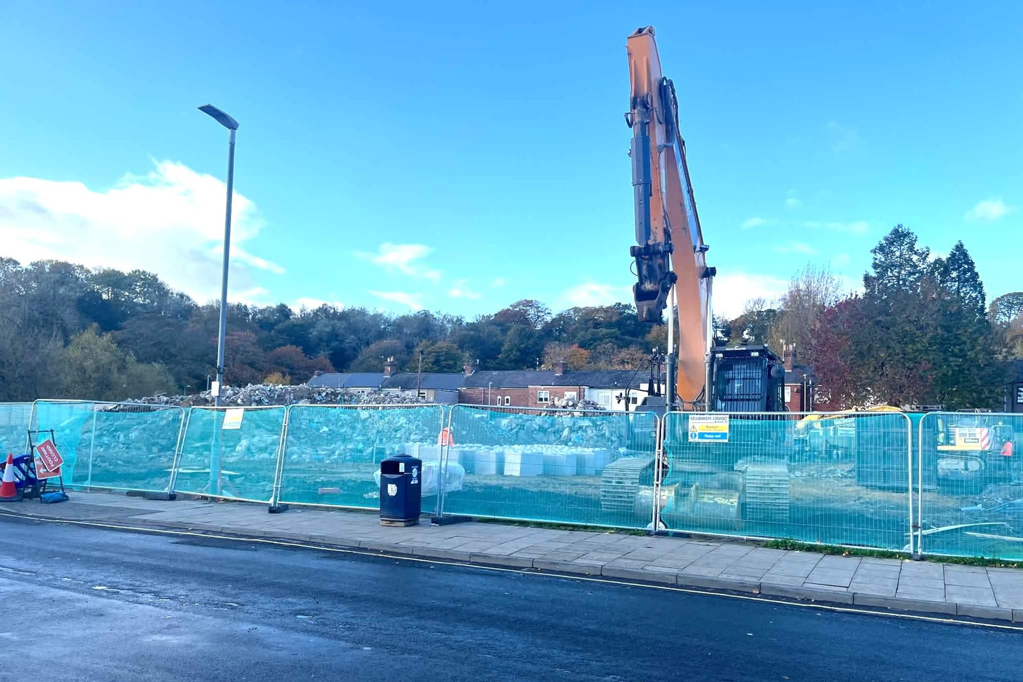 Former leisure centre in Morpeth demolished as parking spaces project enters final stages