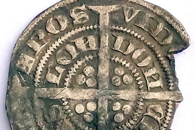 NHS worker David Lowe was left stunned after discovering a 670-year-old coin which was made shortly after the Black Death in a farmer's muddy field.