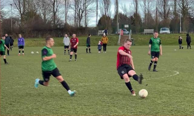 Prudhoe Youth Club Seniors Reserves in action last season in the North-East Combination League. Picture: Prudhoe Youth Club Seniors Reserves Twitter