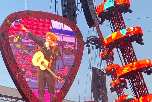 It's thought Ed Sheeran's gig is the most-attended so far at the Stadium of Light