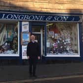 Bryon Longbone pictured outside HB Longbone & Son in Walkergate. Picture by Canon Alan Hughes.