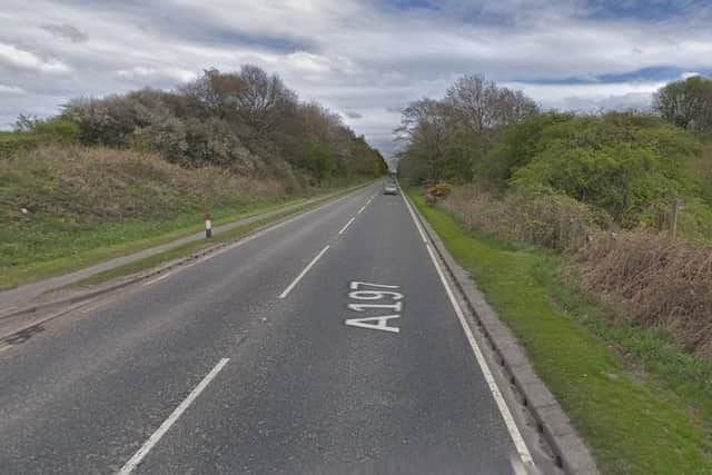 A section of the A197 between Ashington and Morpeth. Picture from Google.